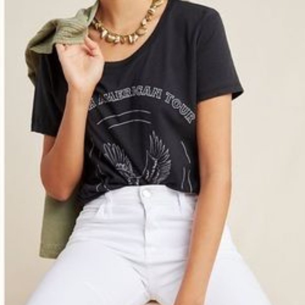 Anthropologie Social Sunday Band Graphic Tee